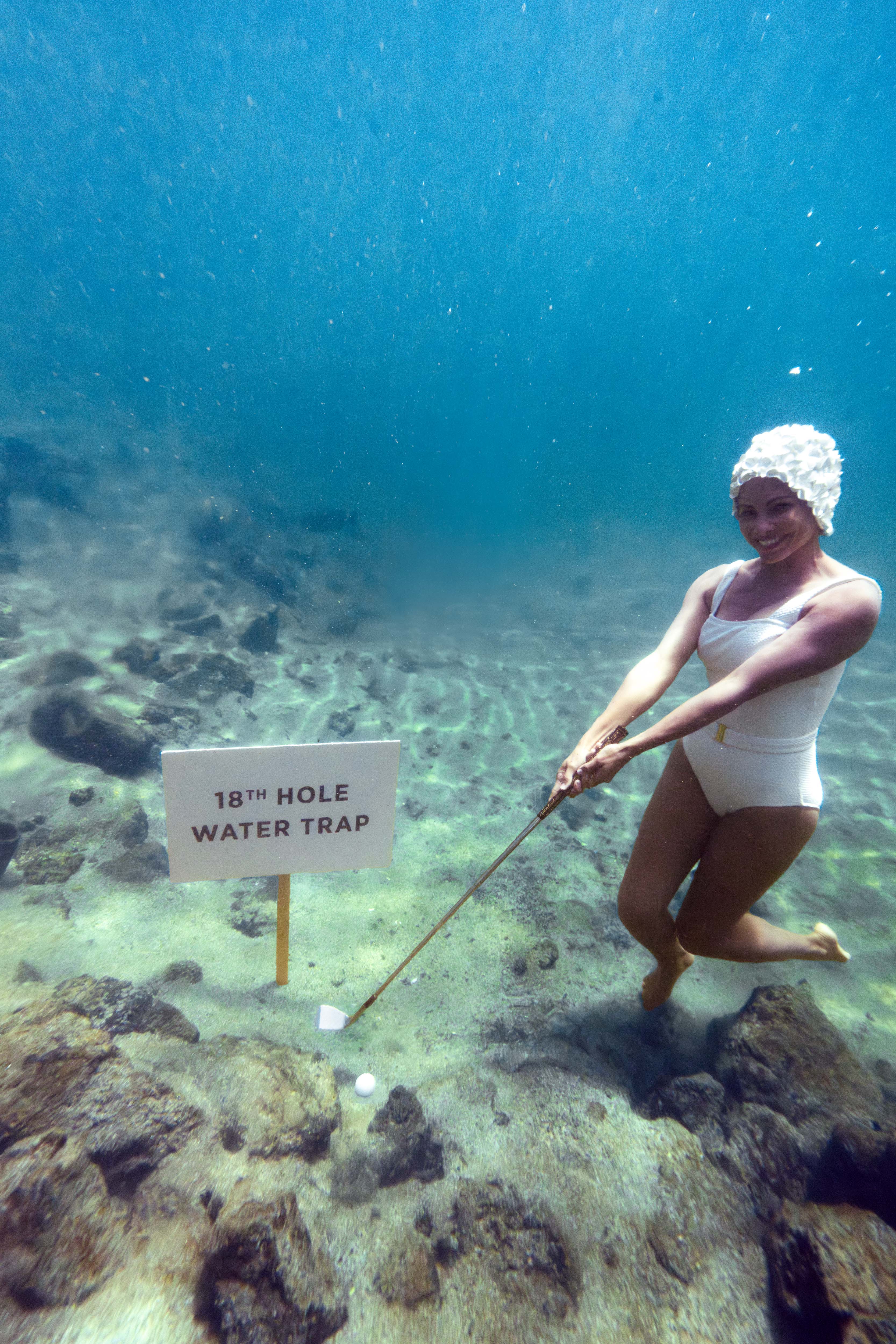 18th Hole Water Trap Vertical, Four Seasons Hualalai, Hawai’i