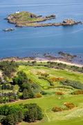 Archerfield Golf Links and Fidra Lighthouse, Scotland
