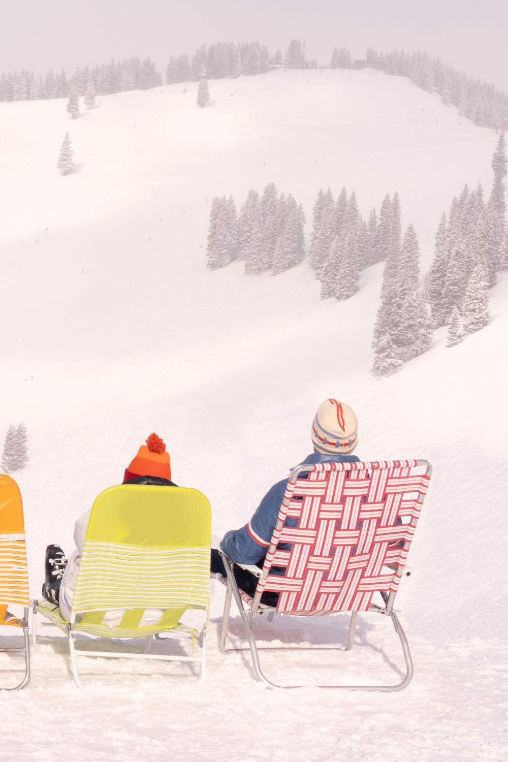 Back Bowls Sun Loungers Triptych, Vail