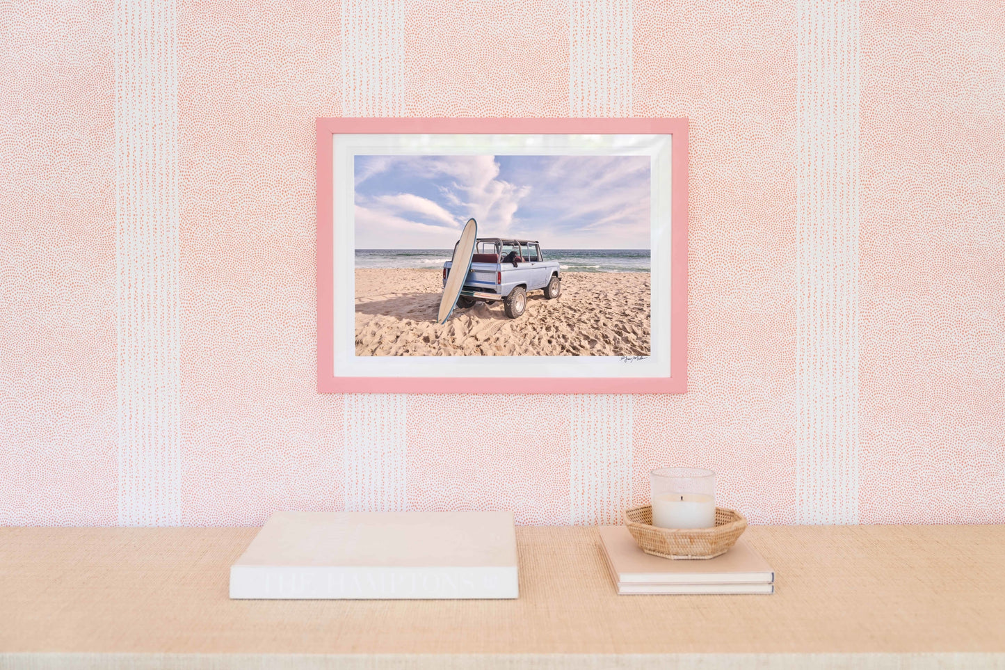 Beach Bronco Pup, Nantucket, Pink Frame