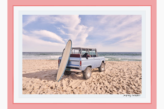 Beach Bronco Pup, Nantucket, Pink Frame