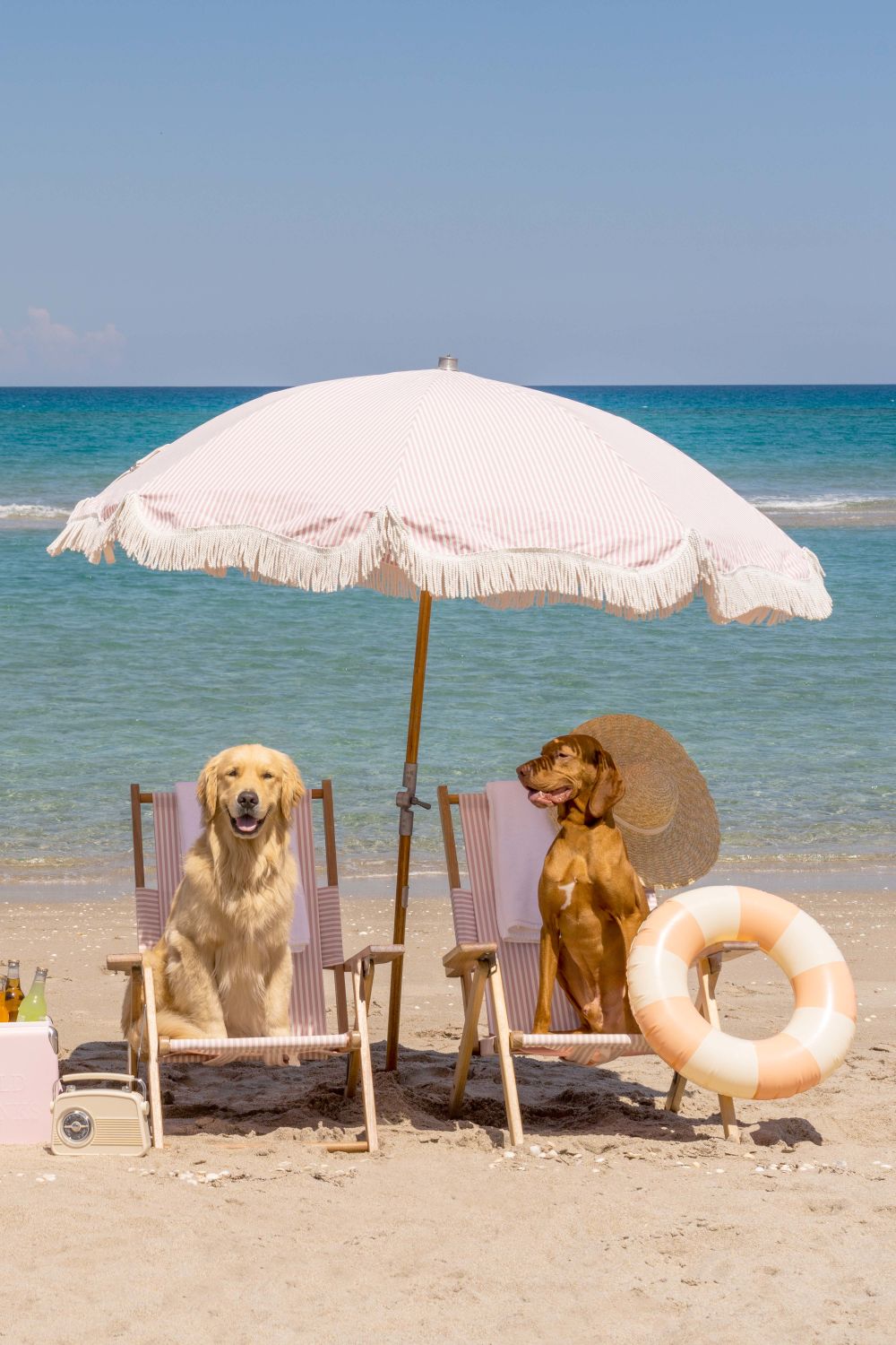 Beach Day Diptych, Palm Beach