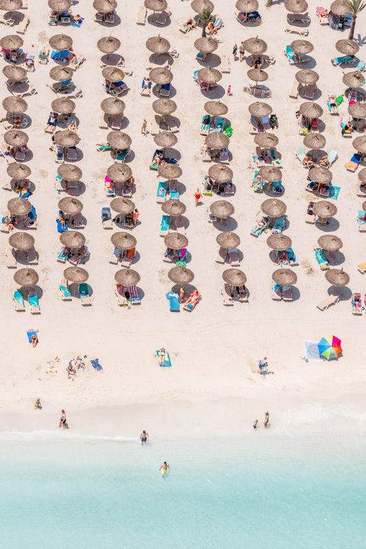 Beach Umbrellas Vertical, Playa de Alcúdia, Mallorca