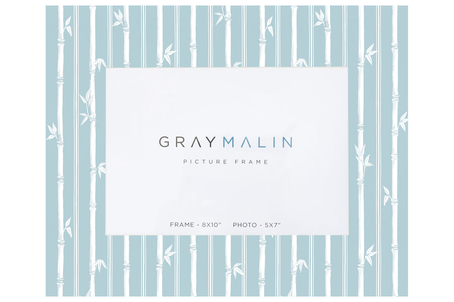 The Veranda Bamboo Horizontal Picture Frame - Sky Blue