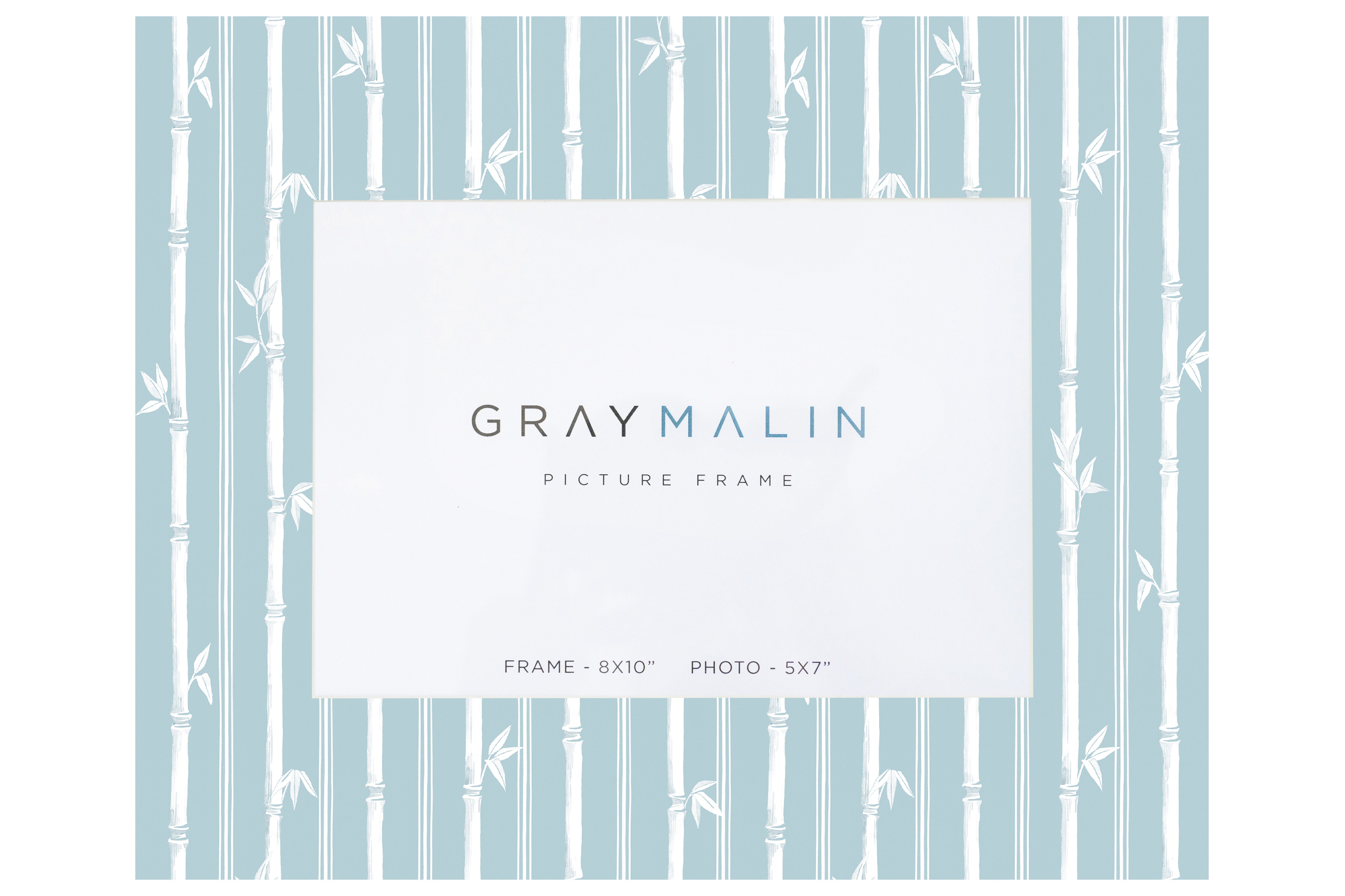 The Veranda Bamboo Horizontal Picture Frame - Sky Blue