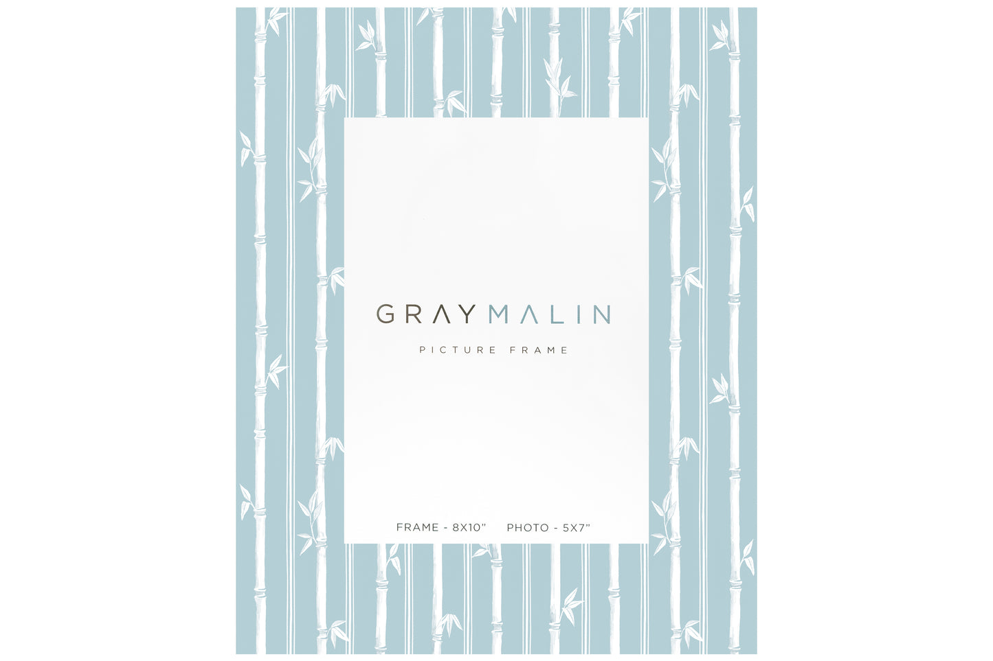 The Veranda Bamboo Vertical Picture Frame - Sky Blue