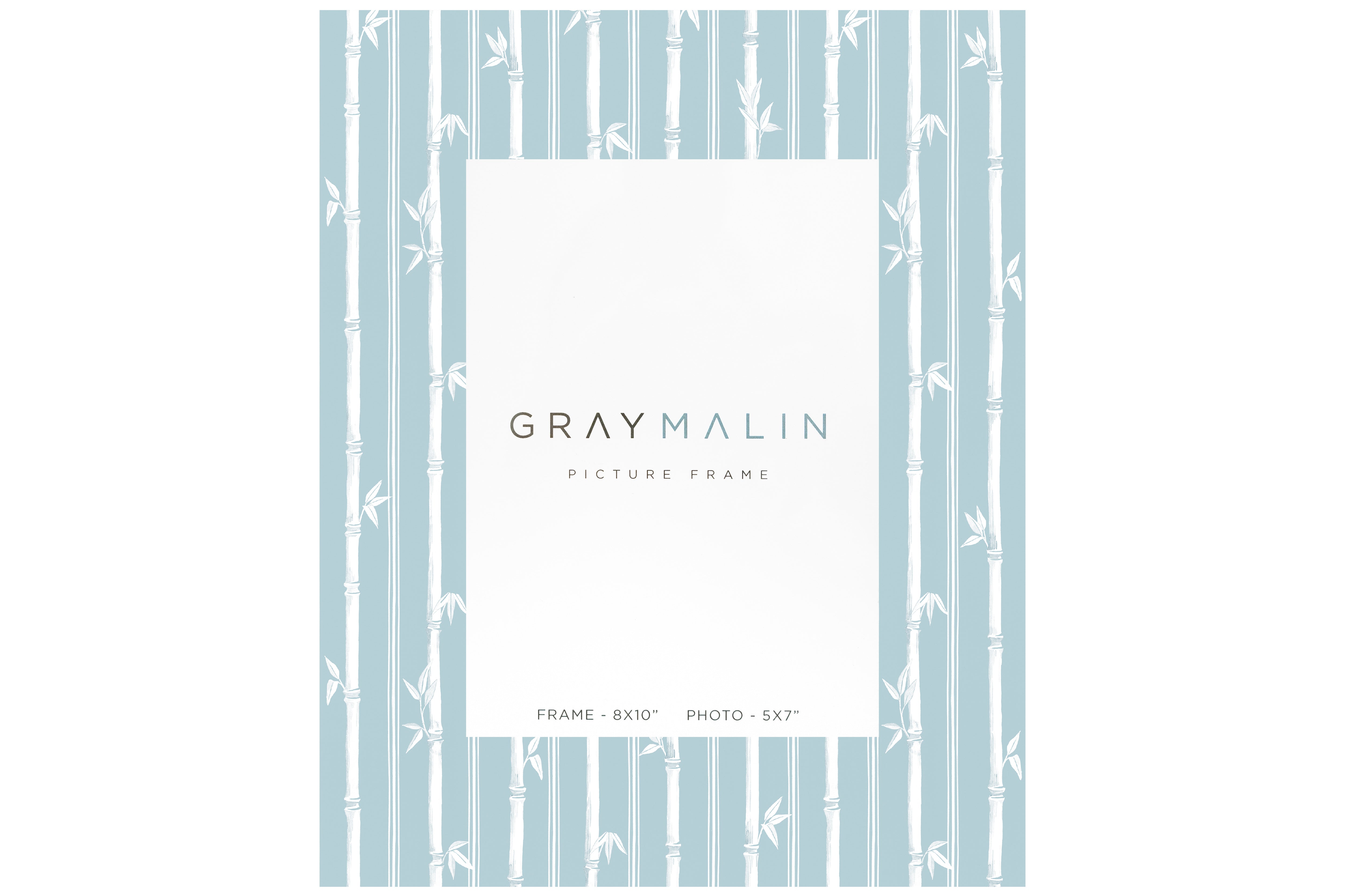 The Veranda Bamboo Vertical Picture Frame - Sky Blue