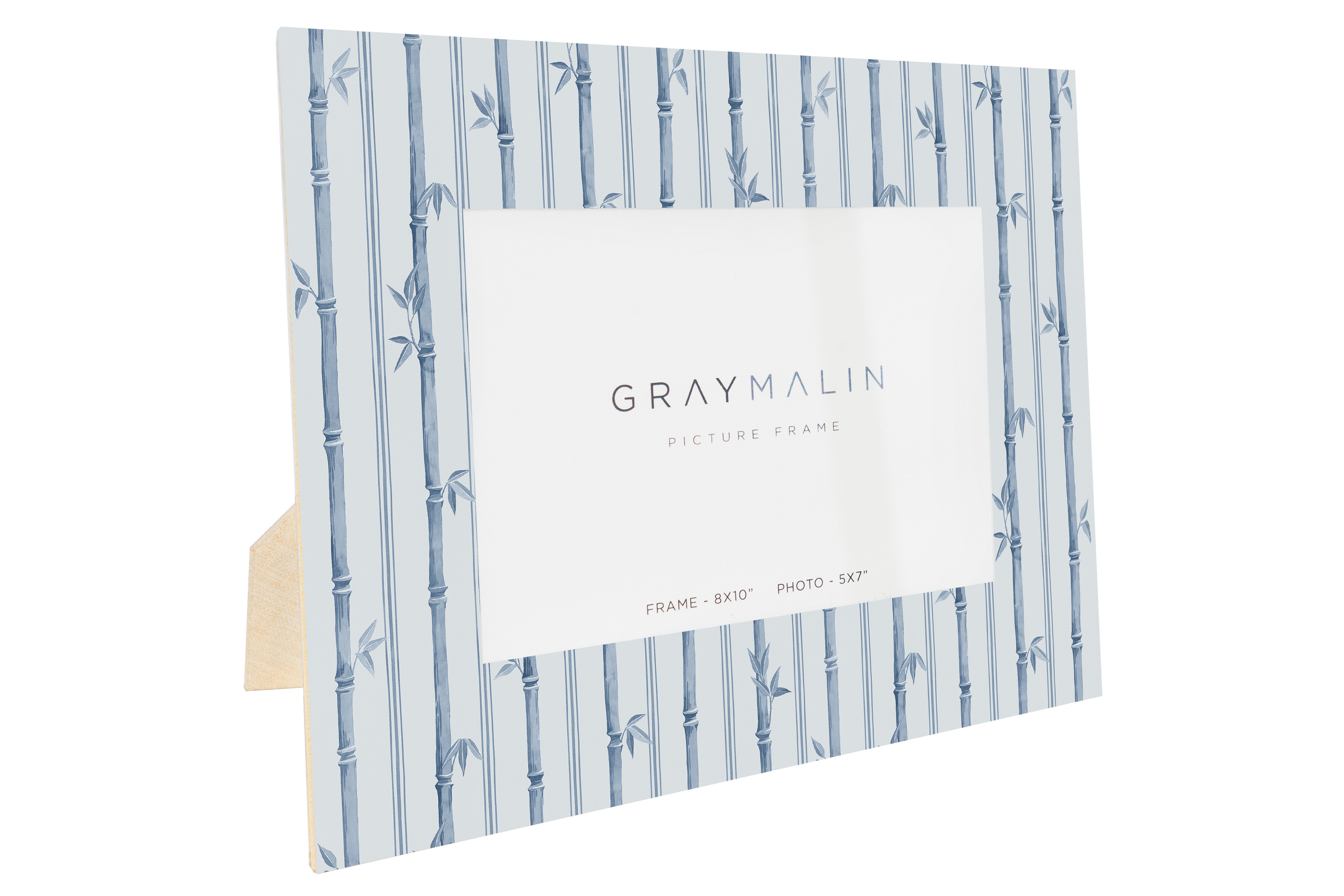 The Veranda Bamboo Horizontal Picture Frame - Indigo Blue