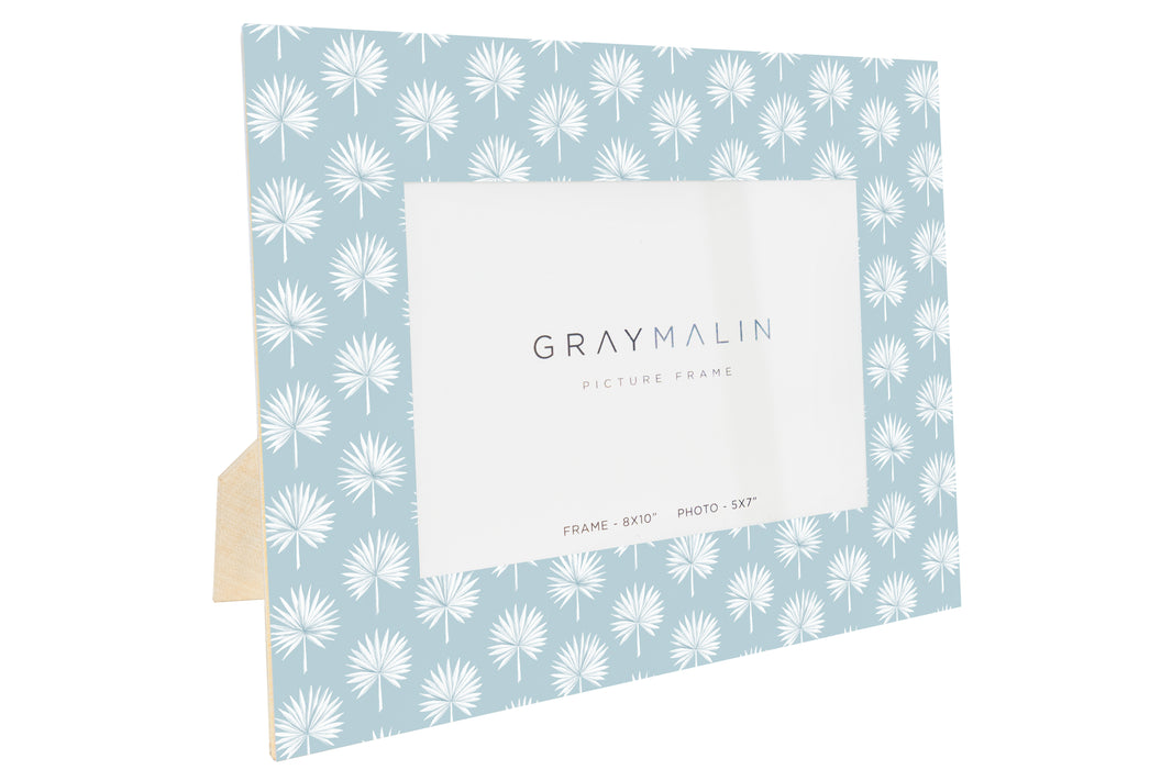 The Isla Palm Horizontal Picture Frame - Sky Blue by Gray Malin