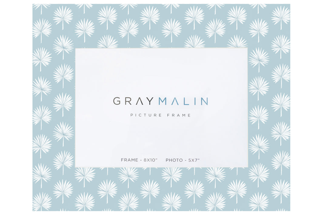 The Isla Palm Horizontal Picture Frame - Sky Blue by Gray Malin