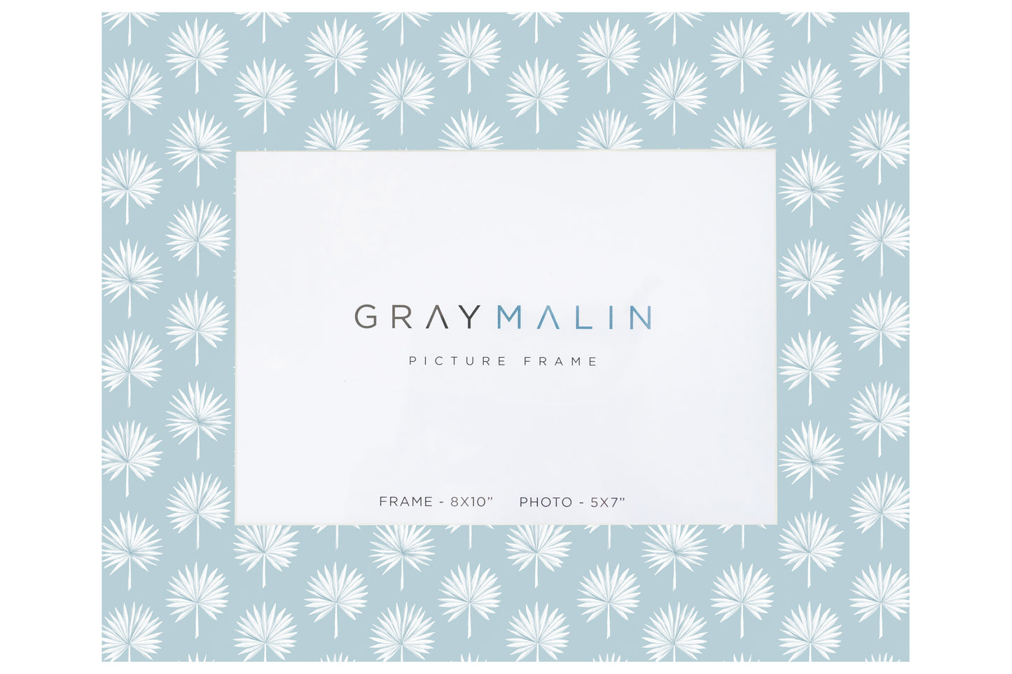The Isla Palm Horizontal Picture Frame - Sky Blue