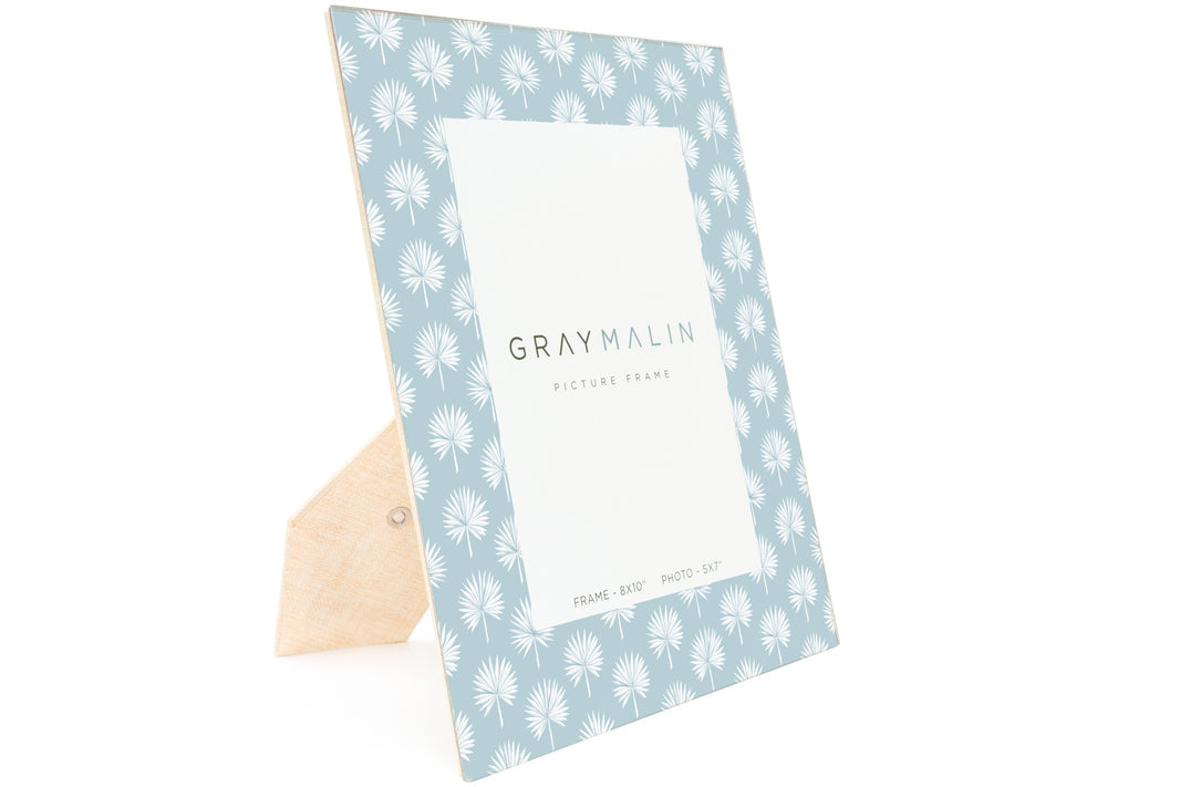 The Isla Palm Vertical Picture Frame - Sky Blue by Gray Malin