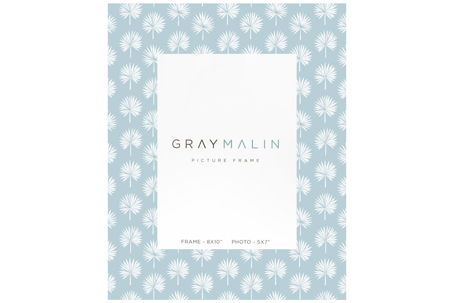 The Isla Palm Vertical Picture Frame - Sky Blue