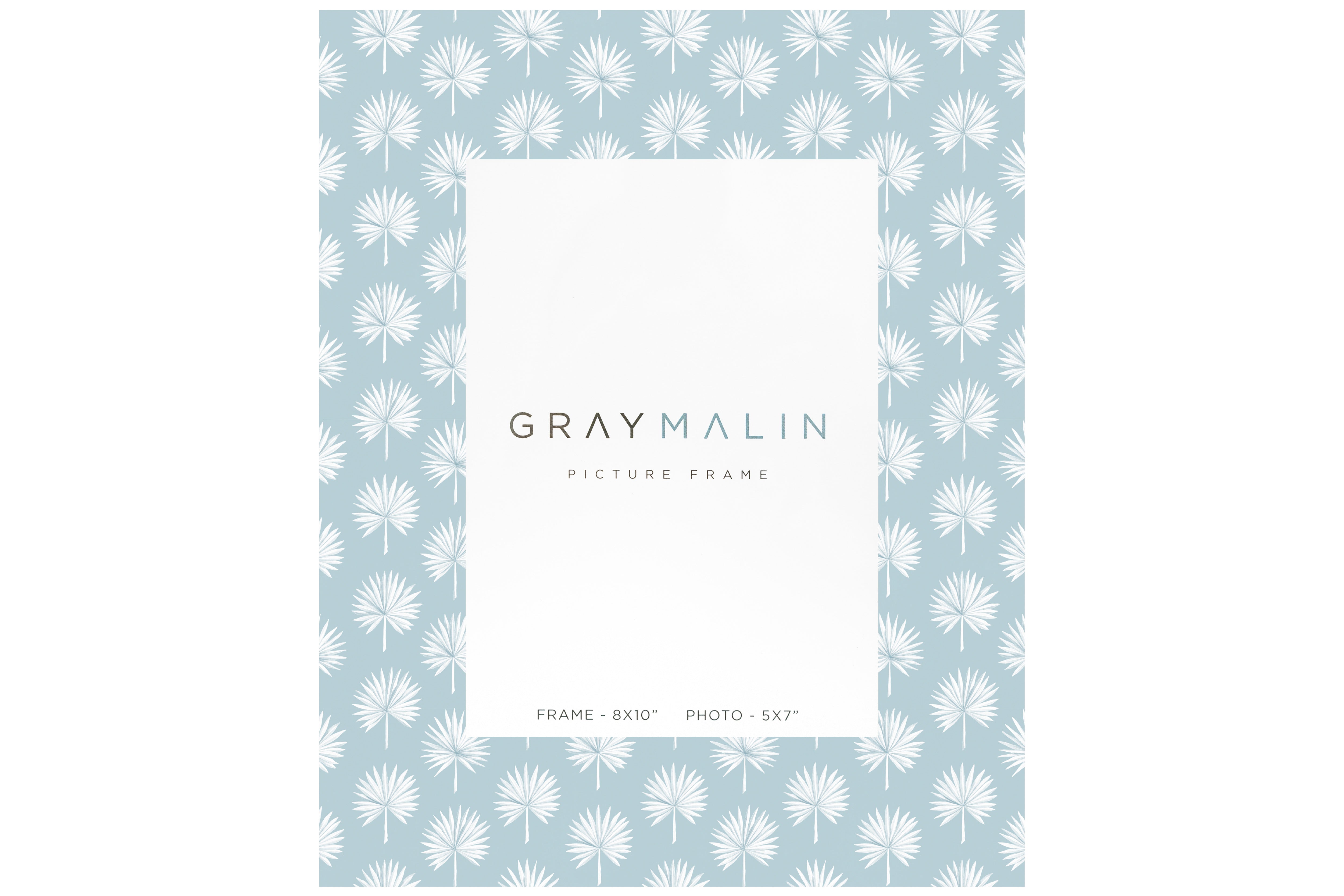 The Isla Palm Vertical Picture Frame - Sky Blue