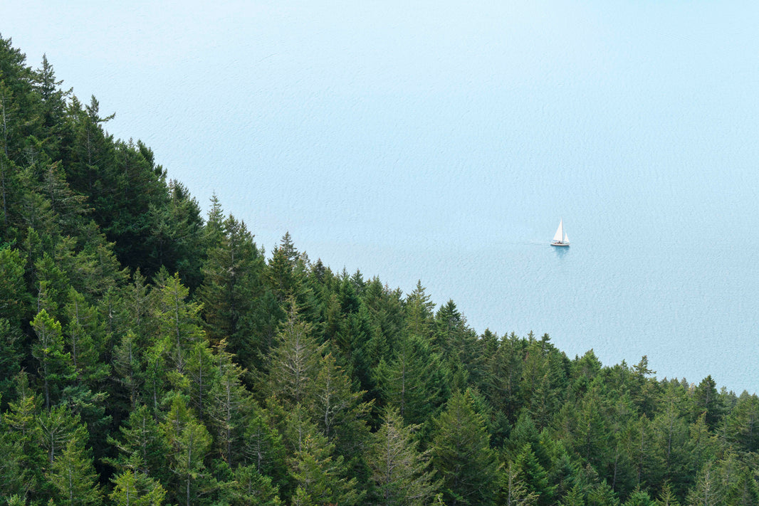 Photography by Gray Malin of Cascade Bay, Orcas Island, Puget Sound