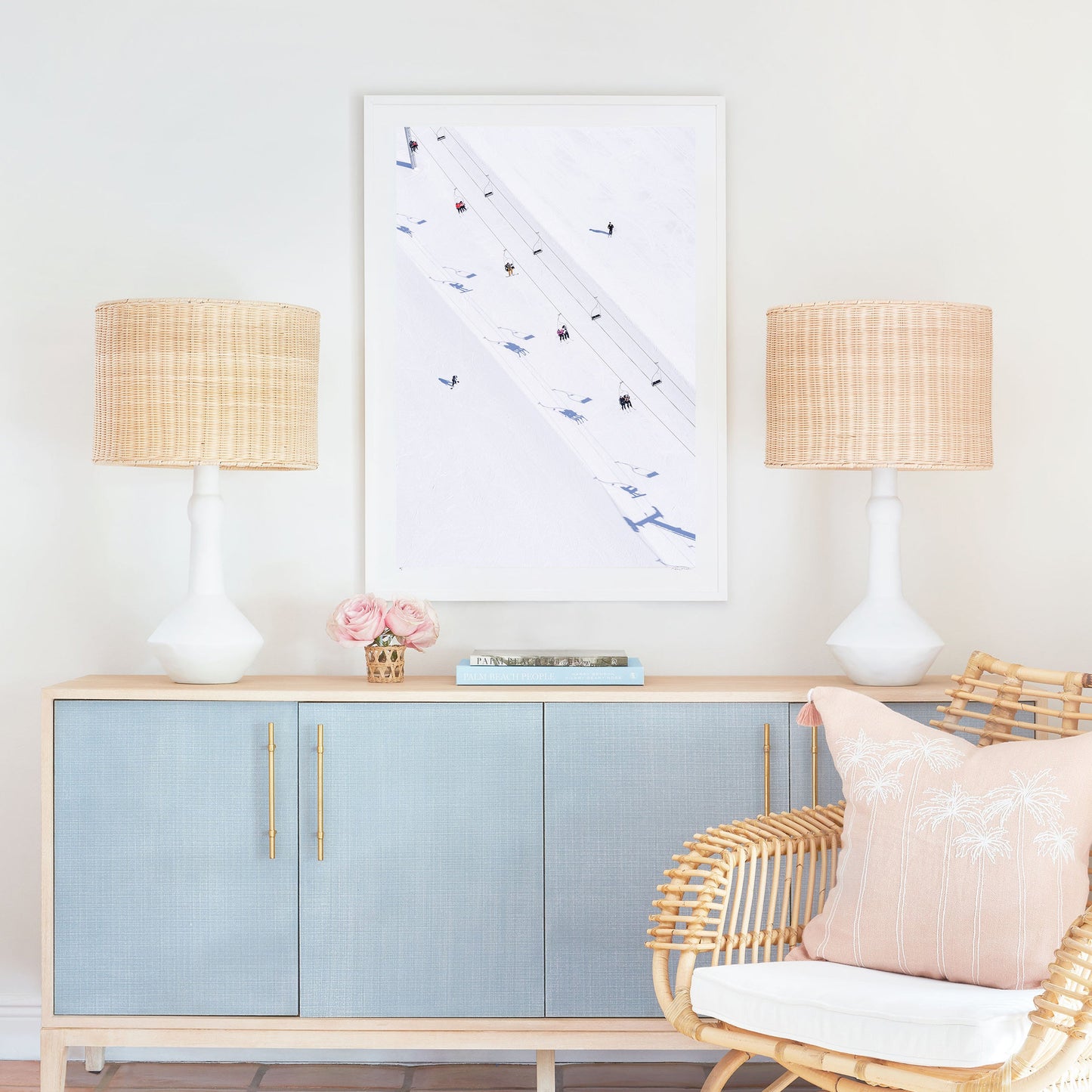 Chairlift Shadows Vertical, Buttermilk, Aspen