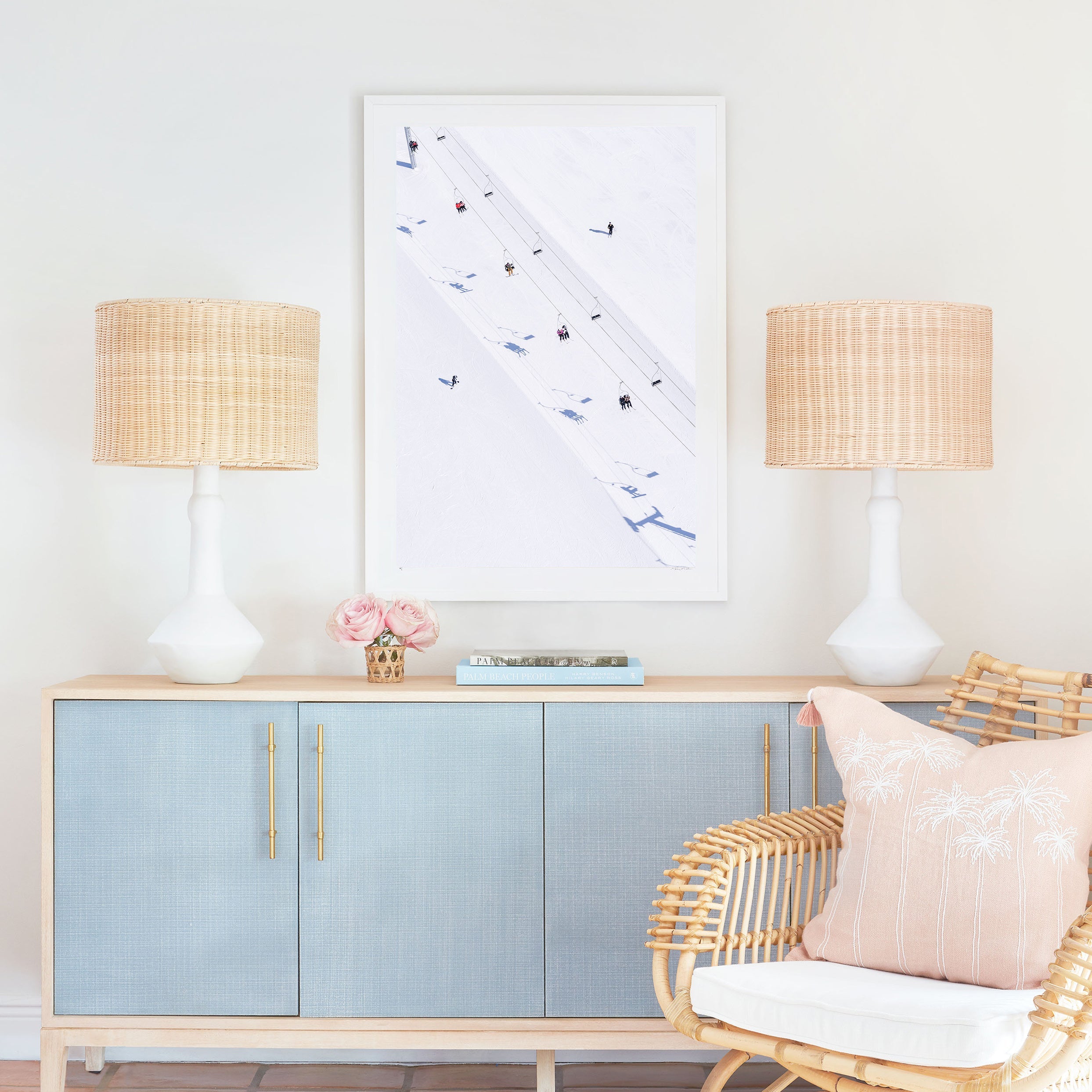 Chairlift Shadows Vertical, Buttermilk, Aspen