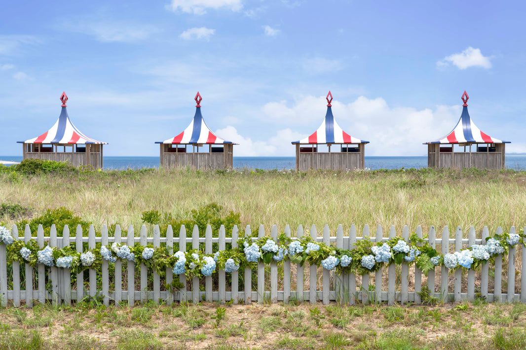 Photography by Gray Malin of Chappaquiddick Beach Club, Martha’s Vineyard