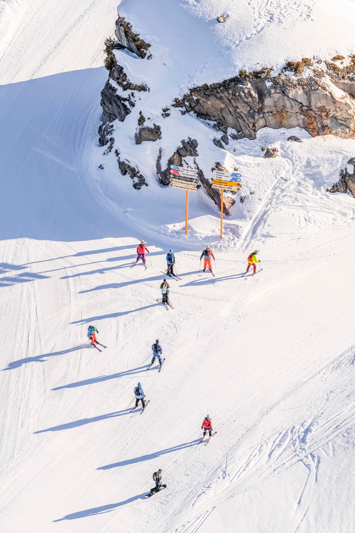 Chenus Skiers, Courchevel, French Alps