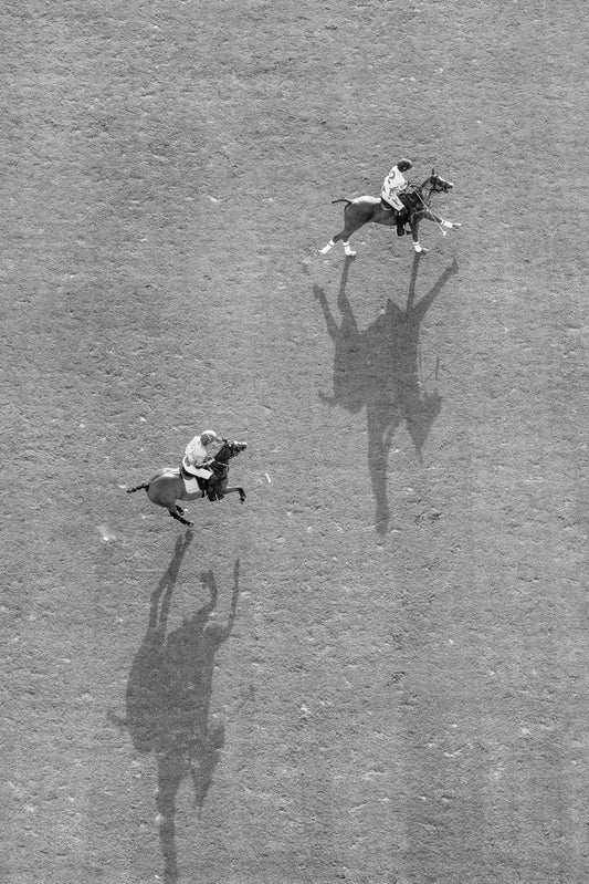 Dueling Riders (Black and White), Polo Club
