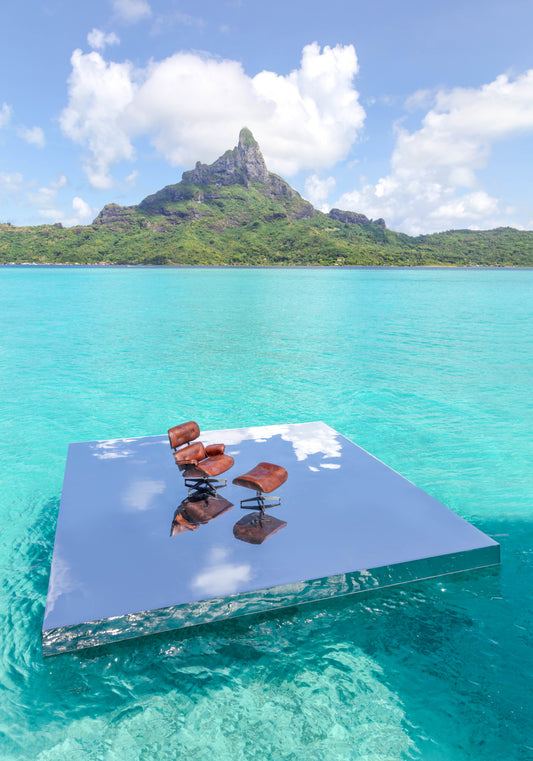 Product image for Eames Lounge Chair and Ottoman Vertical, Bora Bora