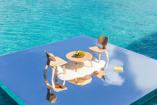 Product image for Eames Molded Table and Chairs Reflection, Bora Bora