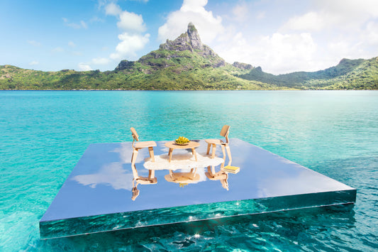 Product image for Eames Molded Table and Chairs, Bora Bora