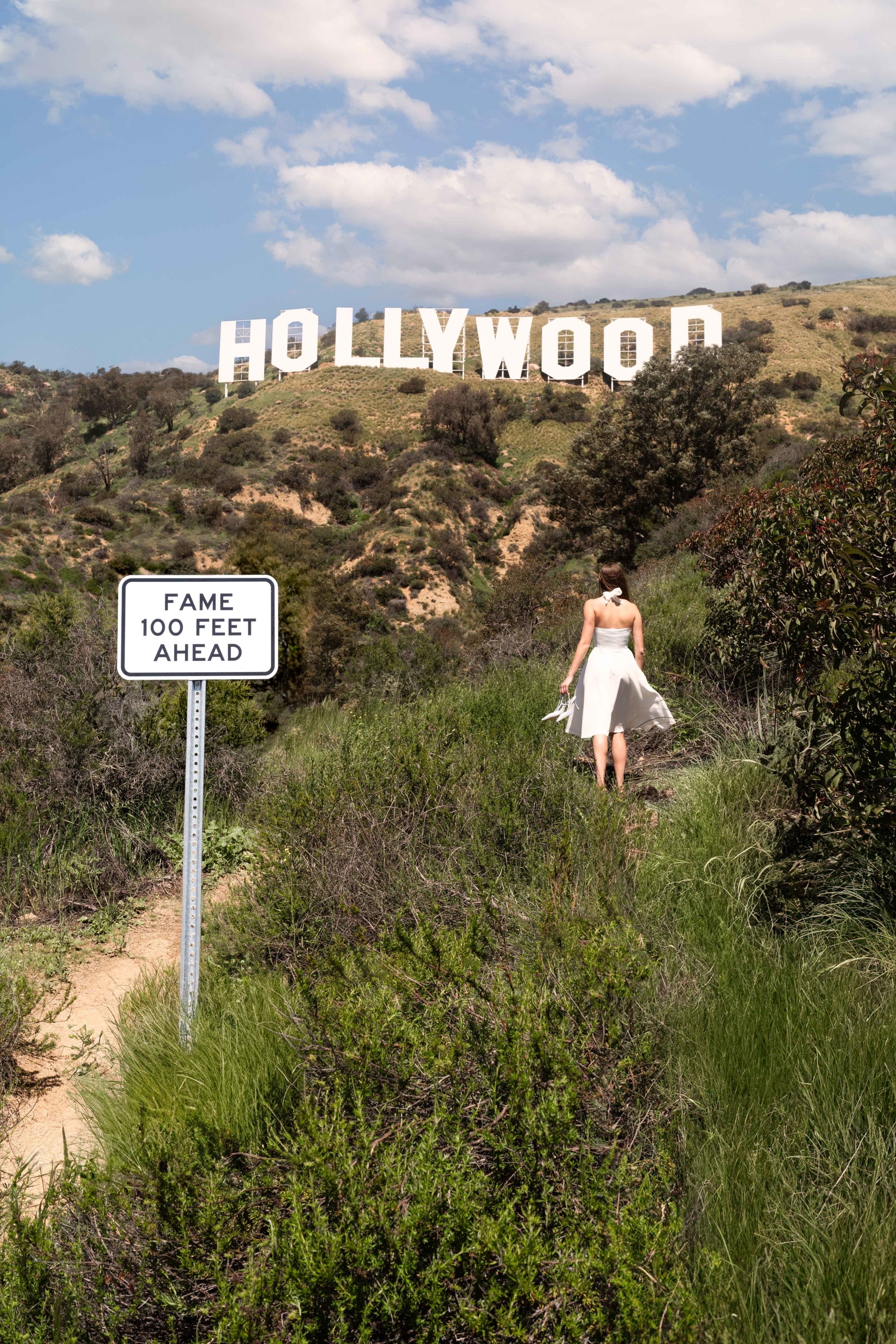 Fame 100 Feet Ahead, Hollywood Sign