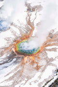 Grand Prismatic Spring and Excelsior Geyser Crater, Yellowstone National Park