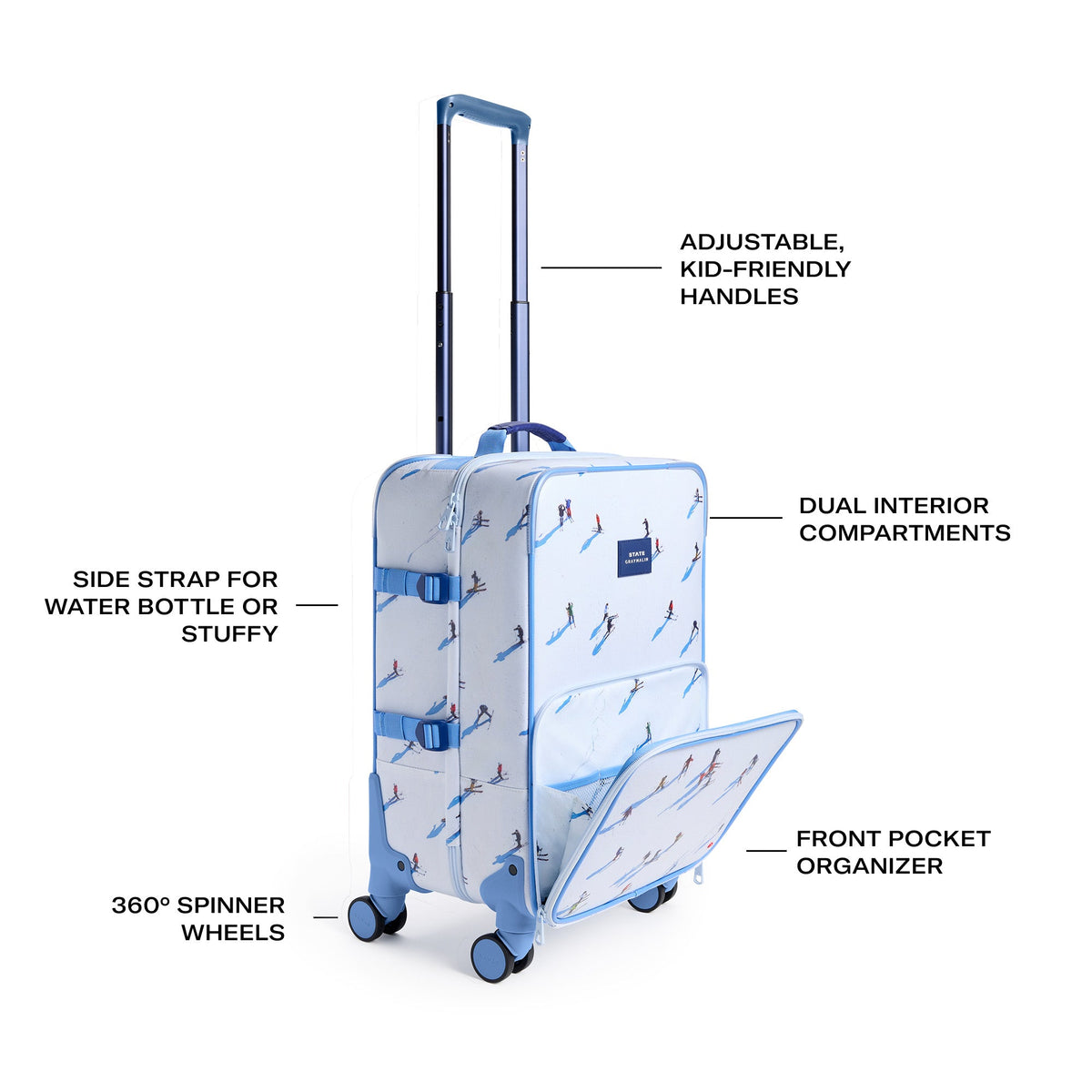 STATE x Gray Malin Logan Carry-On Suitcase