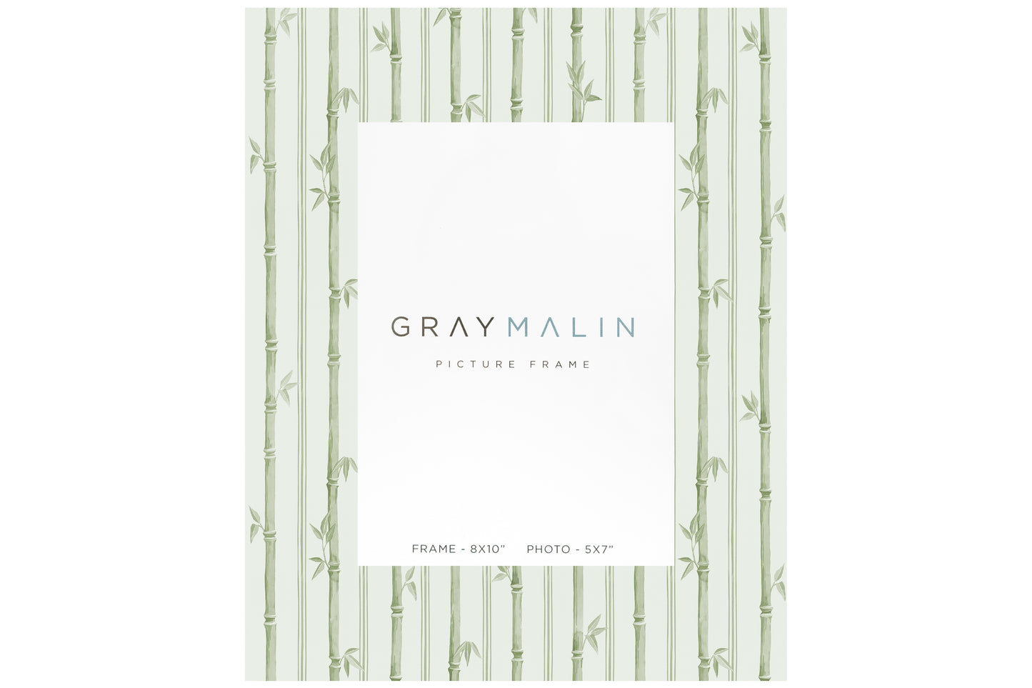 The Veranda Bamboo Vertical Picture Frame - Riviera Green