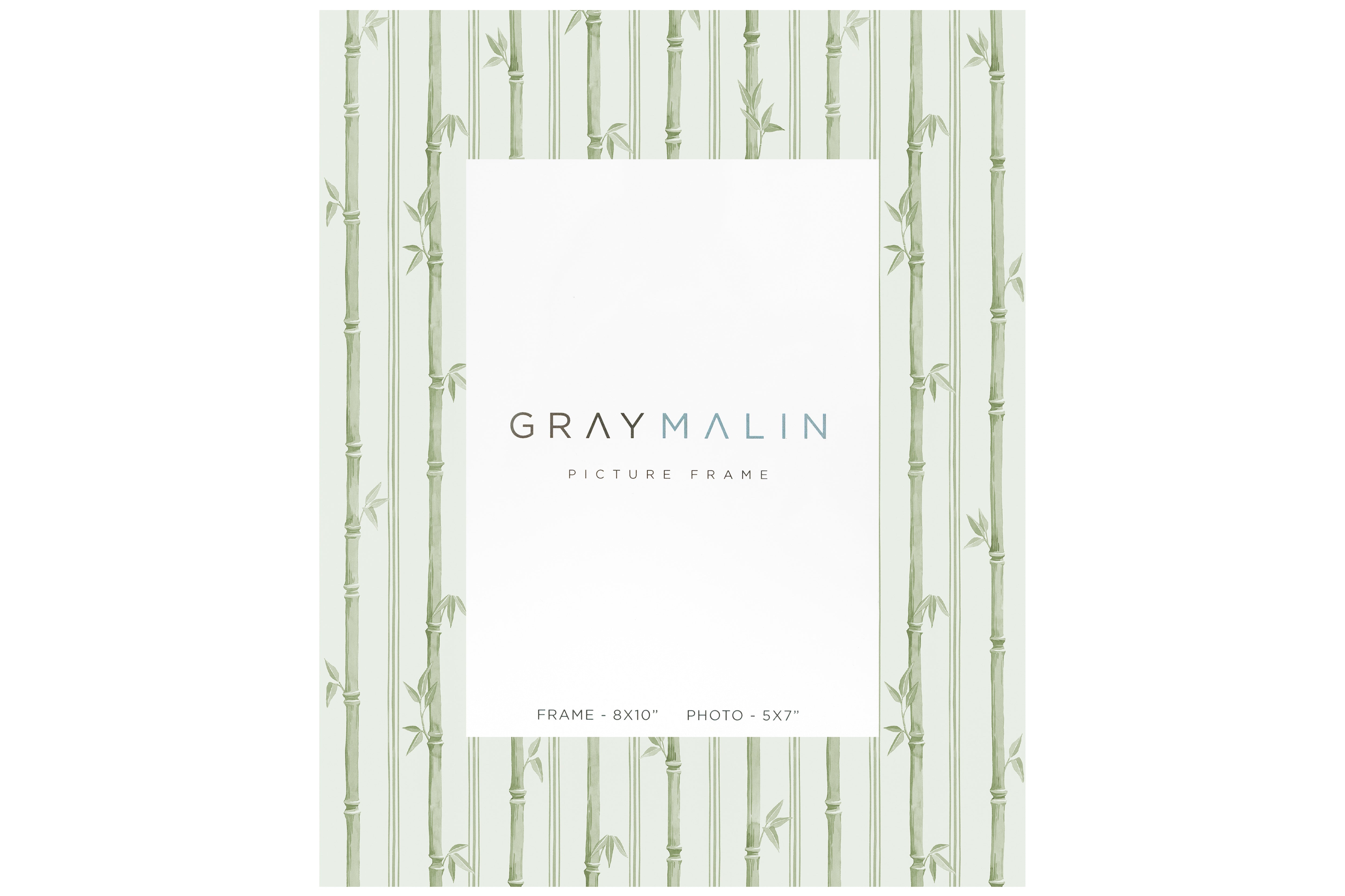 The Veranda Bamboo Vertical Picture Frame - Riviera Green