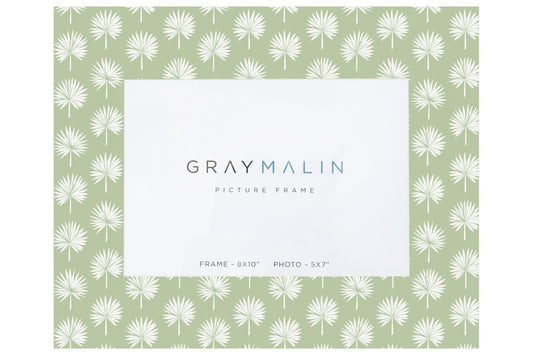 The Isla Palm Horizontal Picture Frame -  Celadon Green