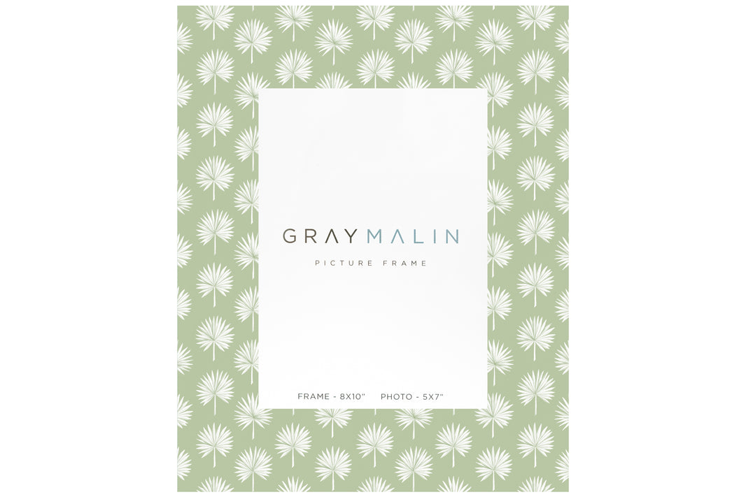 The Isla Palm Vertical Picture Frame - Celadon Green by Gray Malin