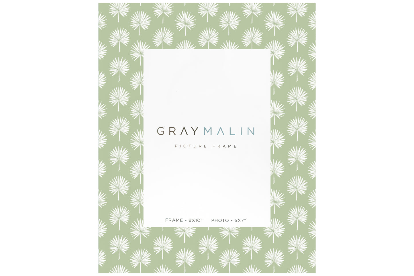 The Isla Palm Vertical Picture Frame - Celadon Green