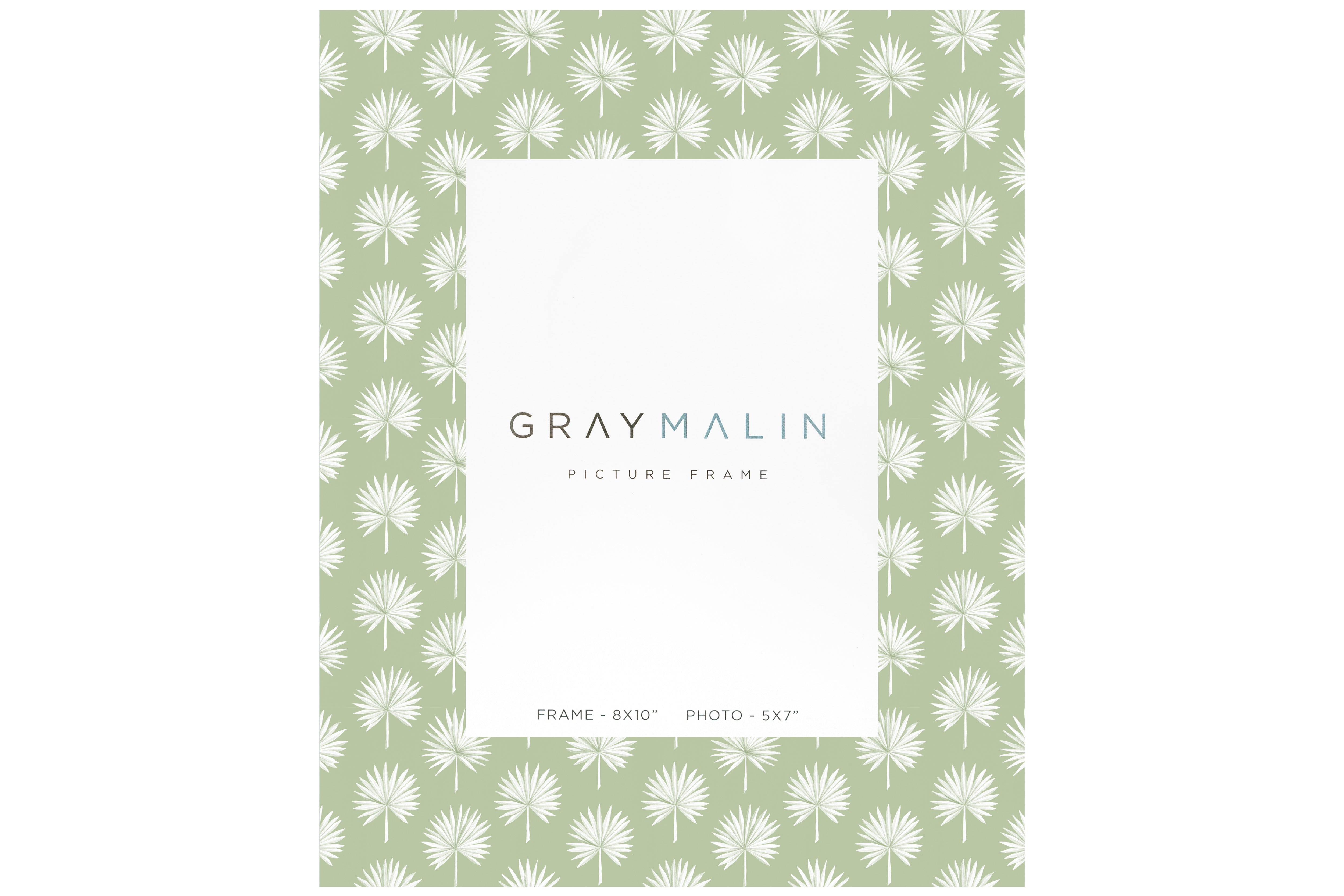 The Isla Palm Vertical Picture Frame - Celadon Green