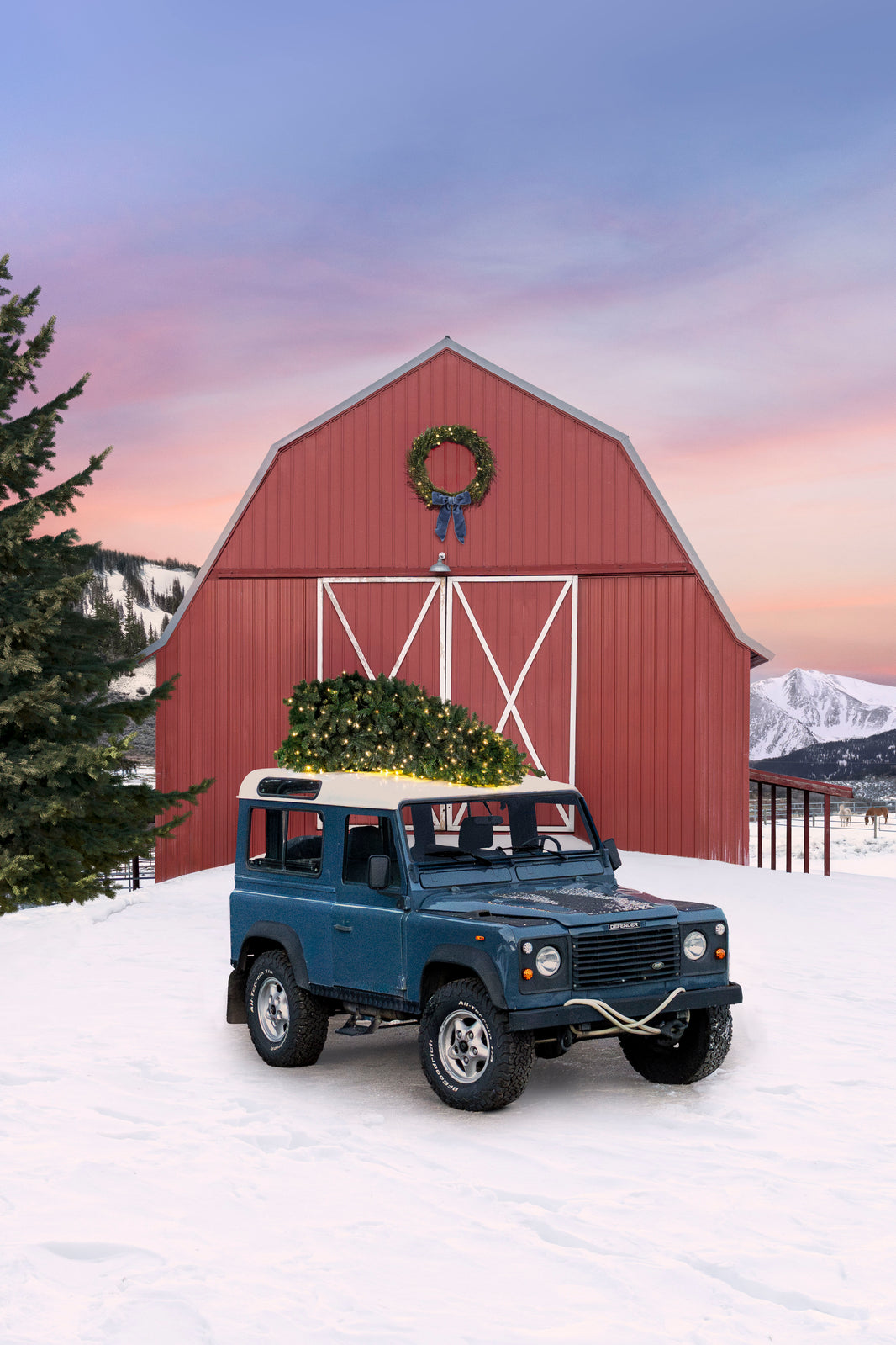 Photography by Gray Malin of Holiday Arrival, Aspen