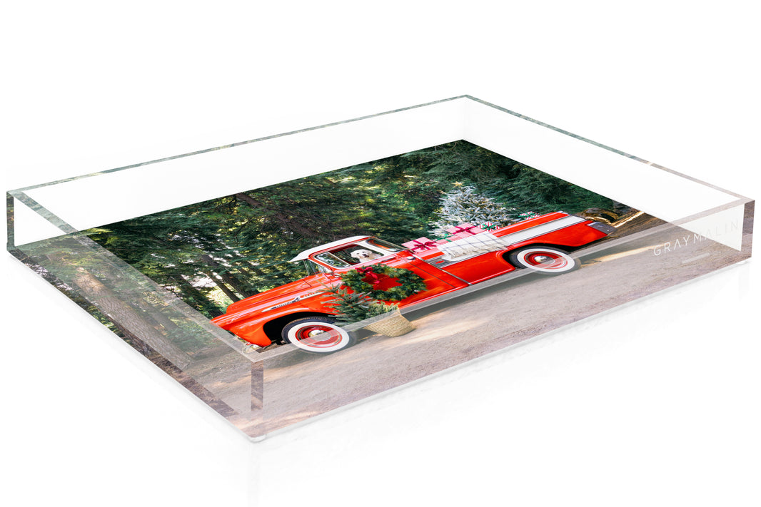 The Holiday Pup Tray by Gray Malin