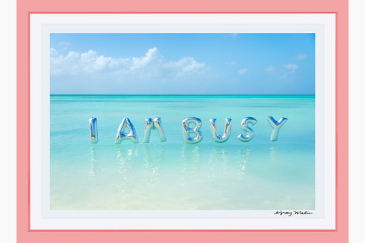 Product image for I Am Busy Balloons, Pink Frame