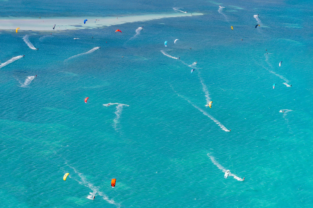 Photography by Gray Malin of Key Biscayne Kite Surfers, Florida