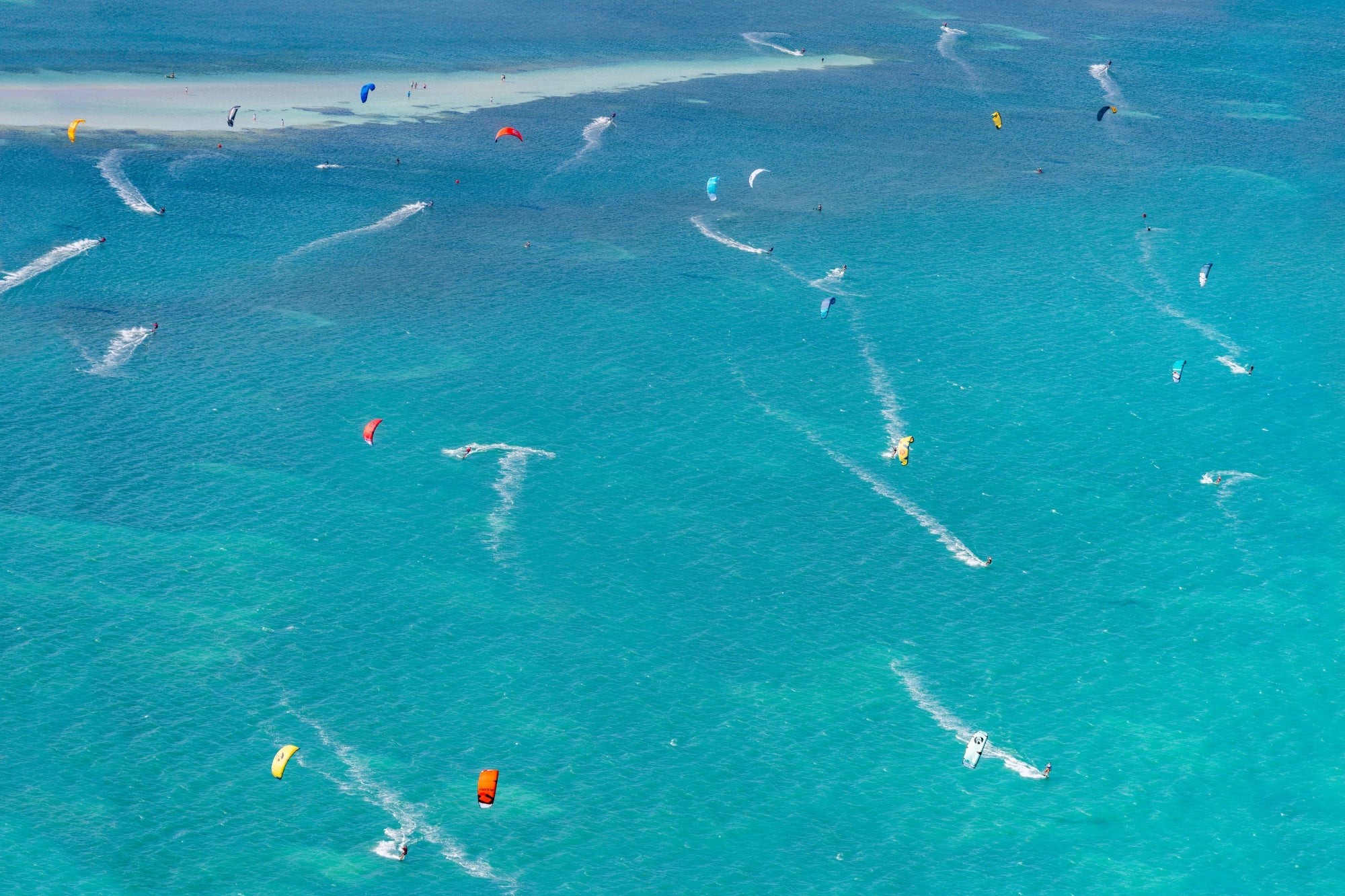 Key Biscayne Kite Surfers, Florida