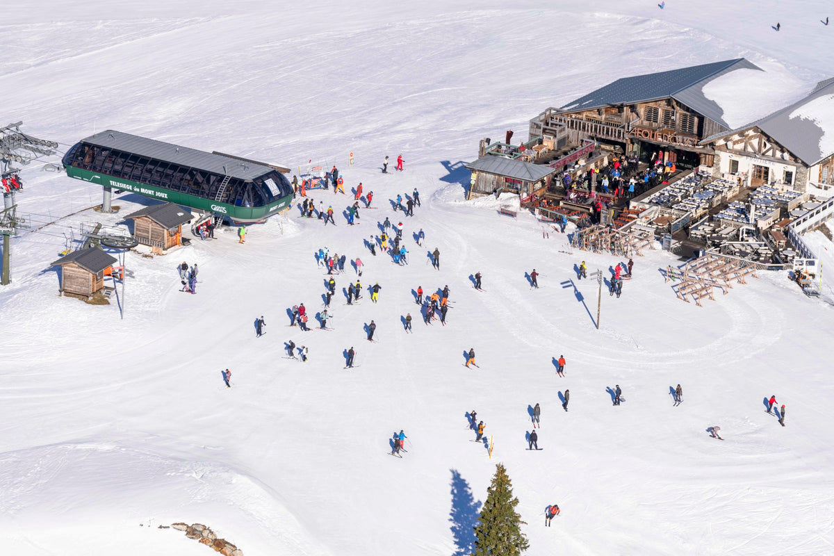 La Folie Douce Aerial, Megève, French Alps