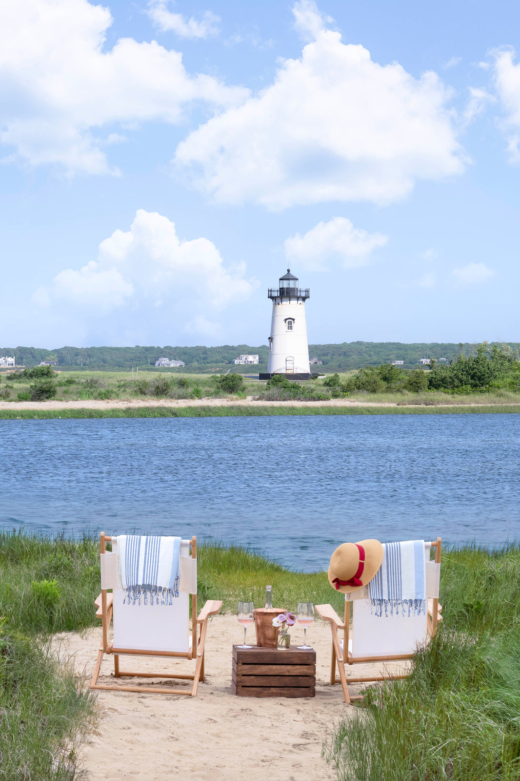 Photography by Gray Malin of Lighthouse Picnic Vertical, Martha’s Vineyard