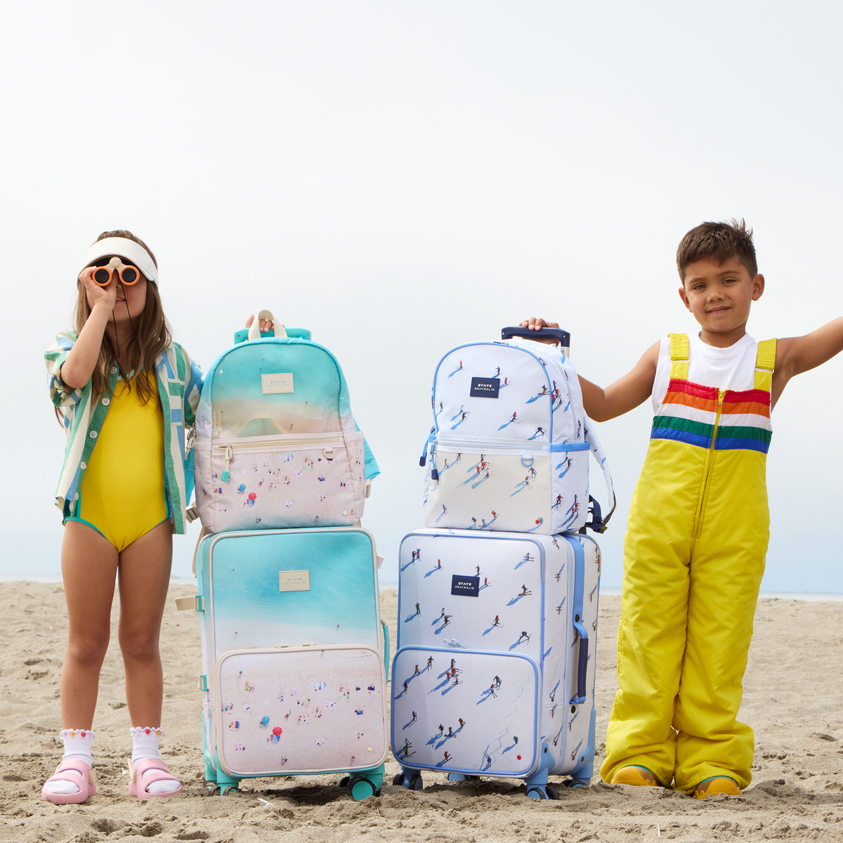 STATE x Gray Malin Logan Carry-On Suitcase