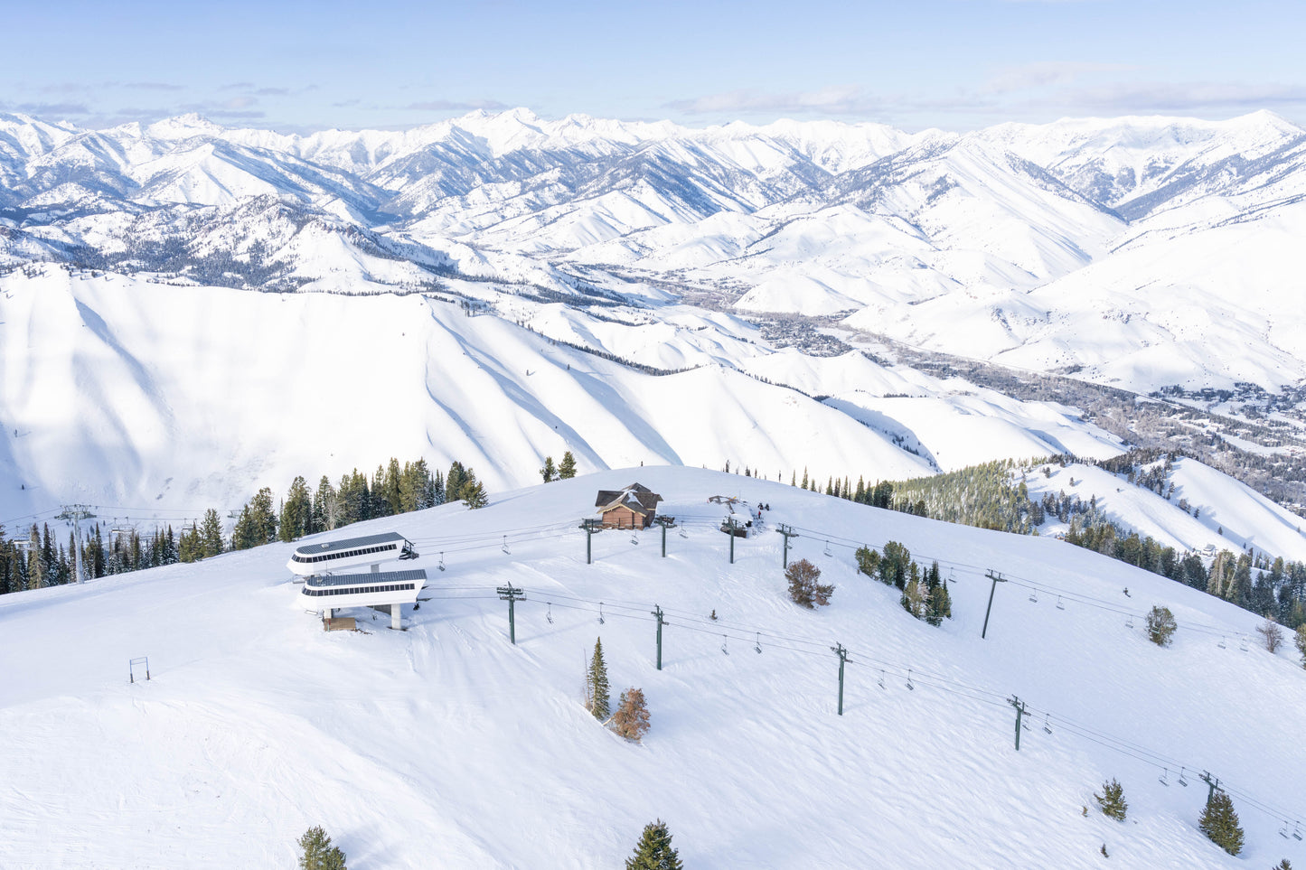 Lookout Express and Christmas Chairlift, Sun Valley