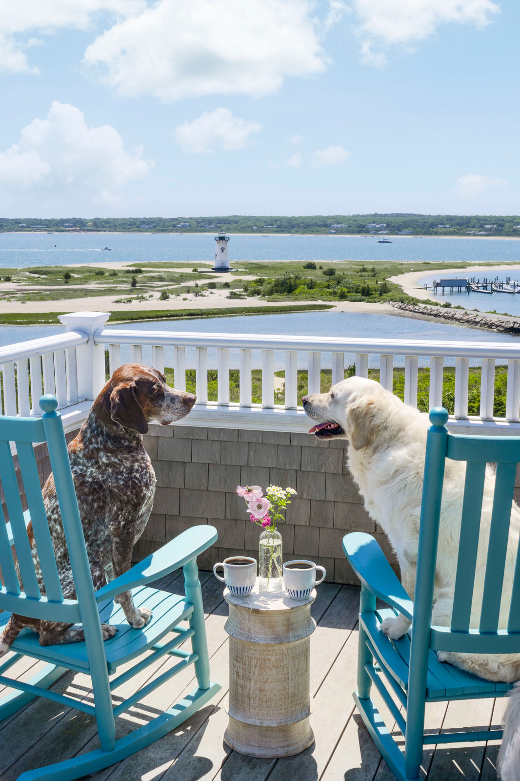 Photography by Gray Malin of Morning Coffee, Martha’s Vineyard