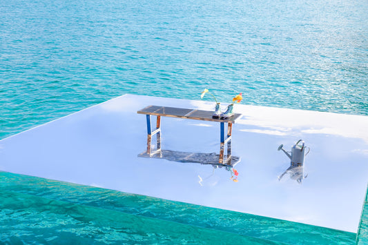 Product image for Nelson Platform Bench Reflection, Bora Bora