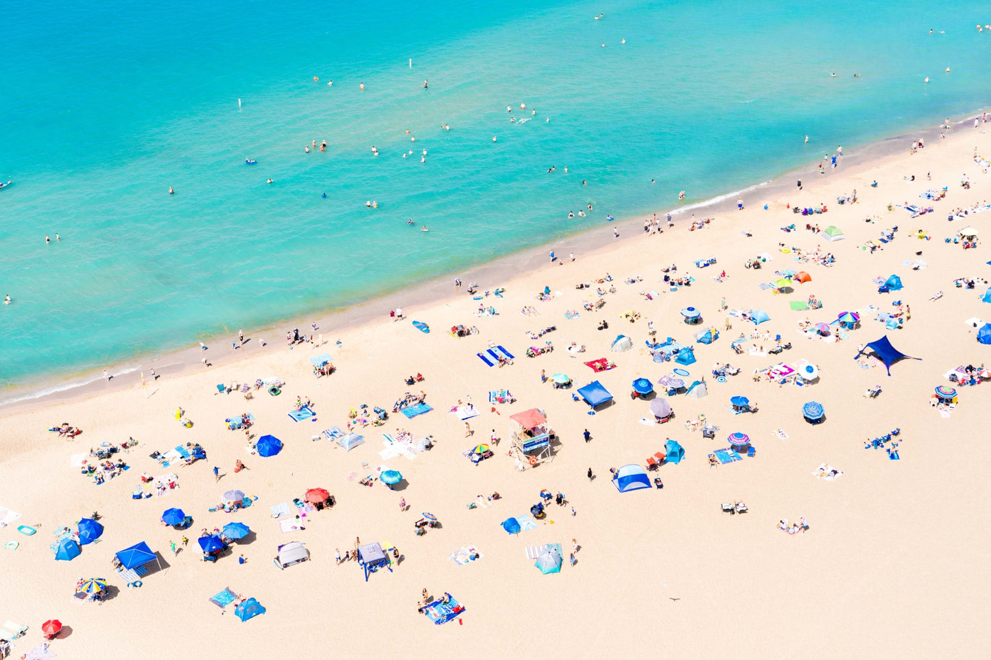 New Buffalo Beach Sunbathers, Michigan