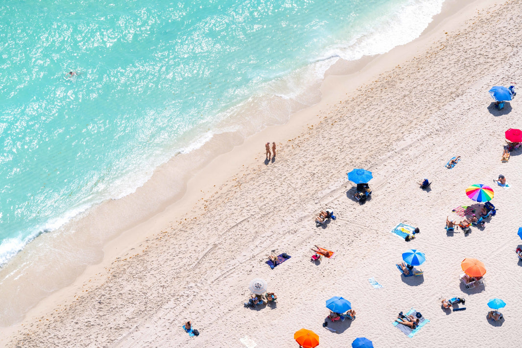 Photography by Gray Malin of Nude Beach Stroll, Haulover, Florida
