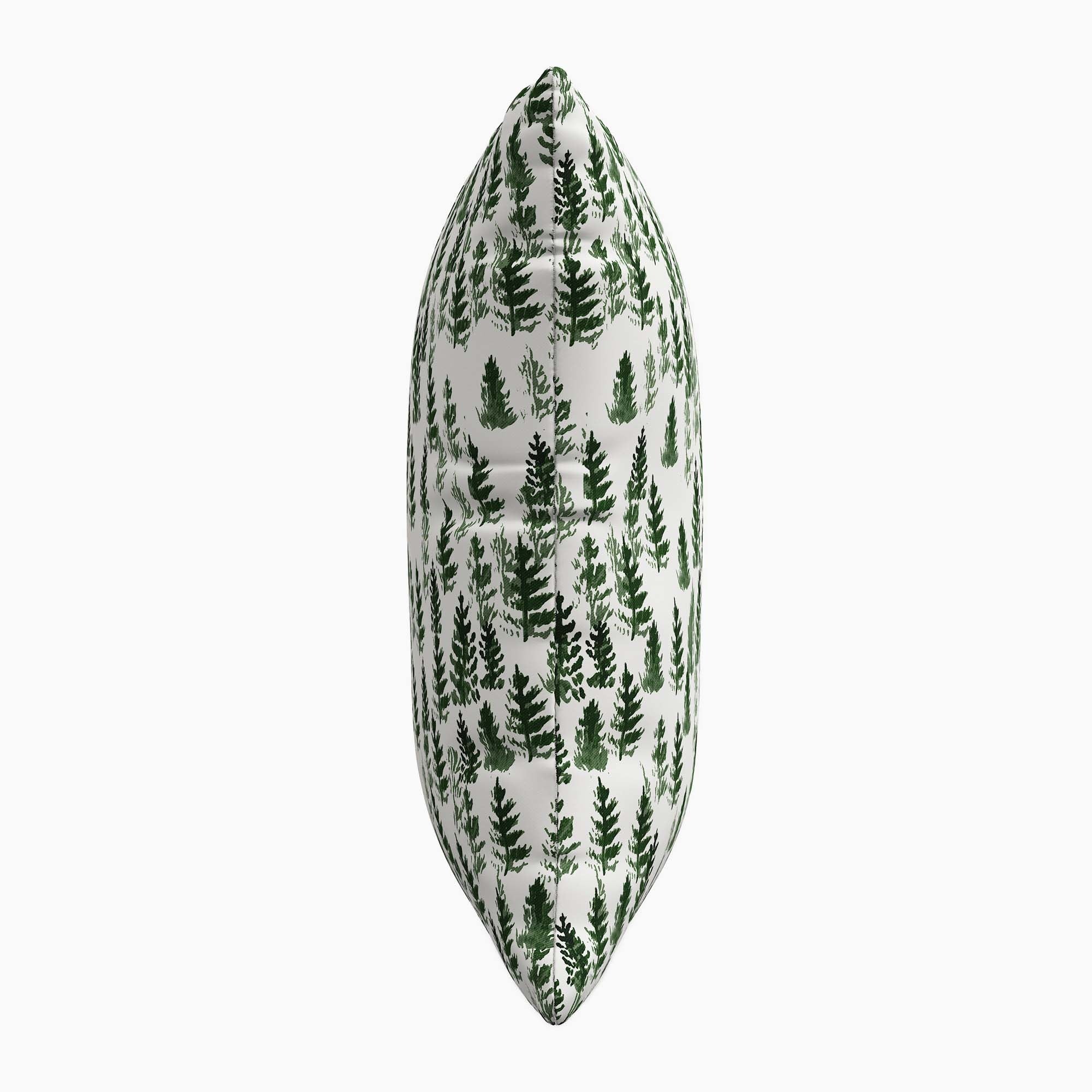 The Pine Trees Toile Pillow, Green